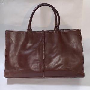 Chocolate Brown Leather Handbag Super Soft